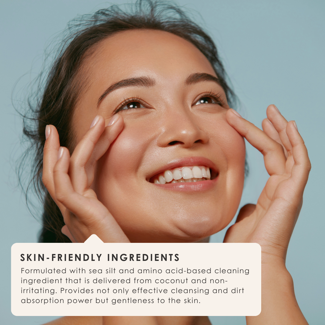 MINERAL CLAY FOAM -Foaming Mineral Cleanser- + FOAMING NET