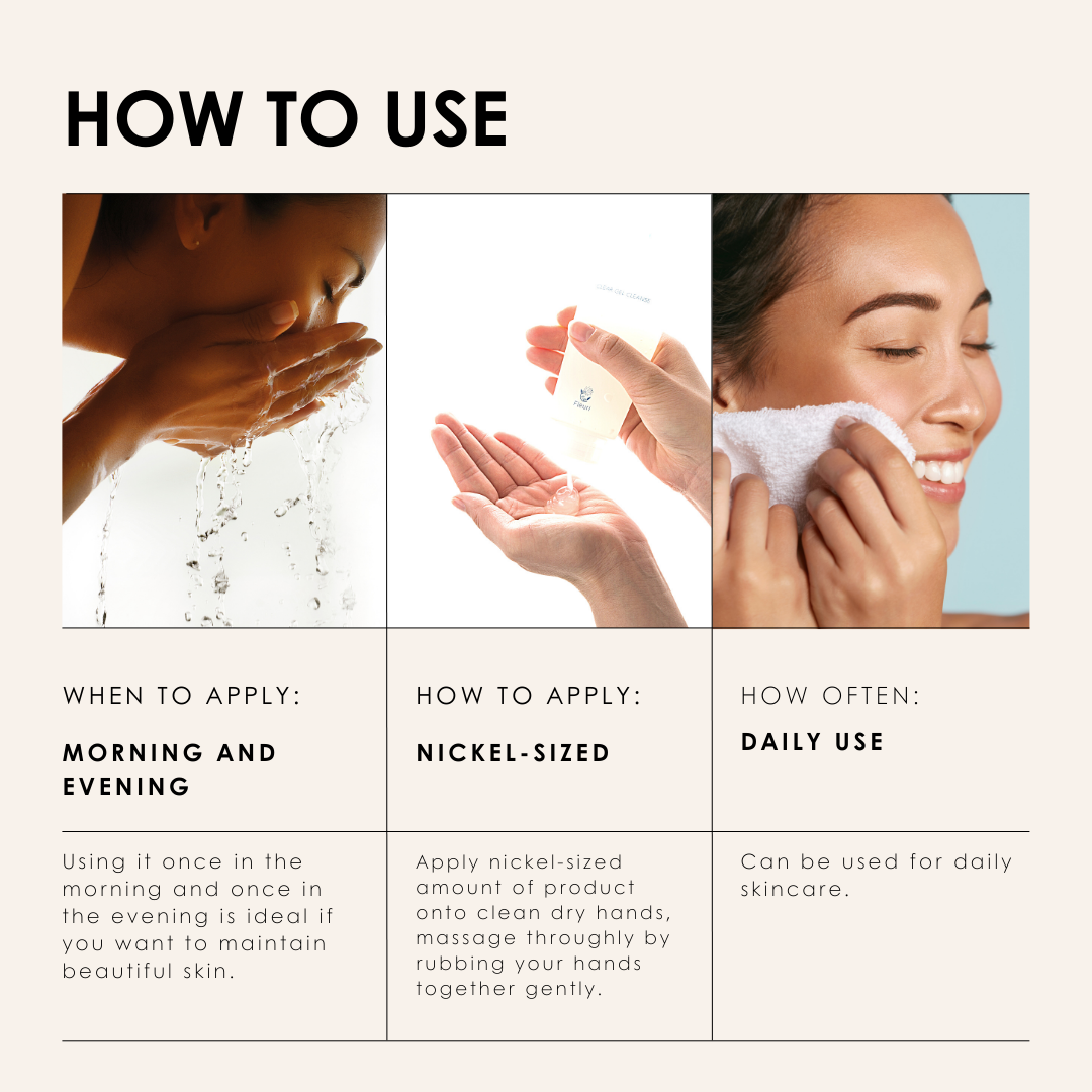 CLEAR GEL CLEANSE (5PCS) for 5 MONTHS -Gentle Makeup Remover-