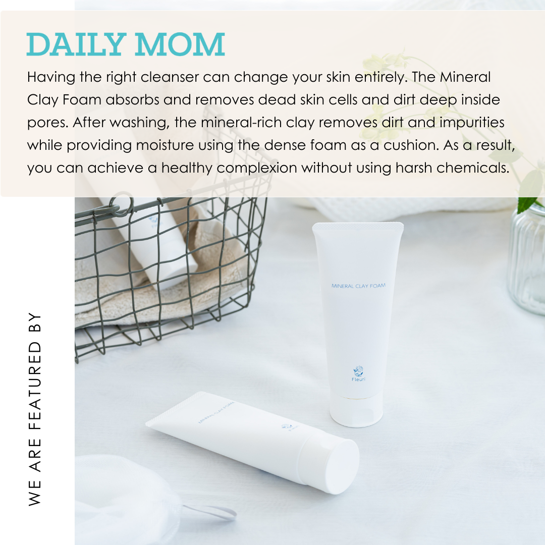 MINERAL CLAY FOAM -Foaming Mineral Cleanser- + FOAMING NET