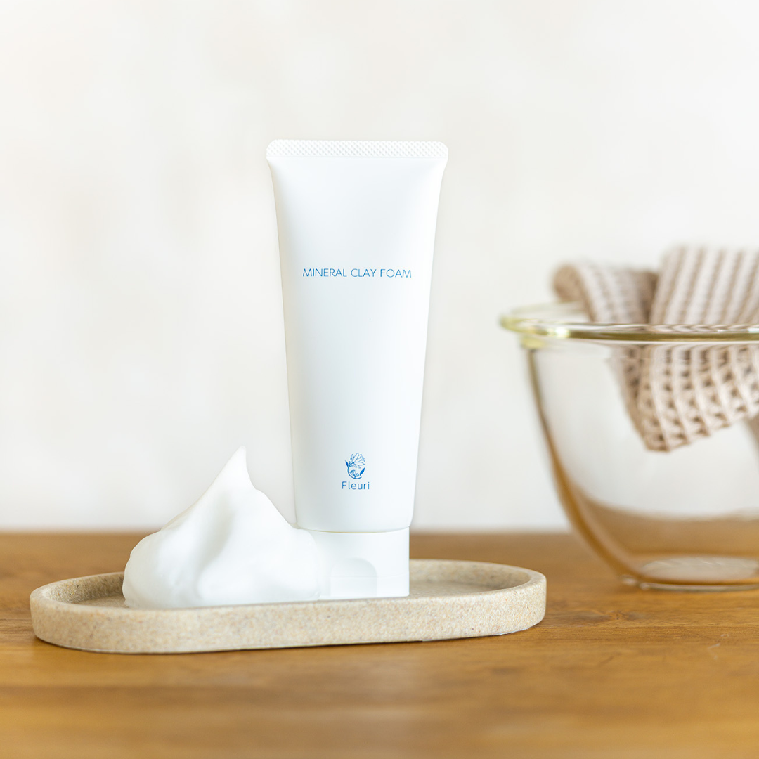 MINERAL CLAY FOAM -Foaming Mineral Cleanser- + FOAMING NET